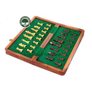 ชุดหมากรุกไม้สีน้ำตาลพรีเมี่ยมเกมกระดานกลยุทธ์คลาสสิกสำหรับผู้ใหญ่และเด็กกล่องการ์ดบรรจุภัณฑ์สำหรับการเดินทางที่บ้านและของขวัญให้ - Product Image 5