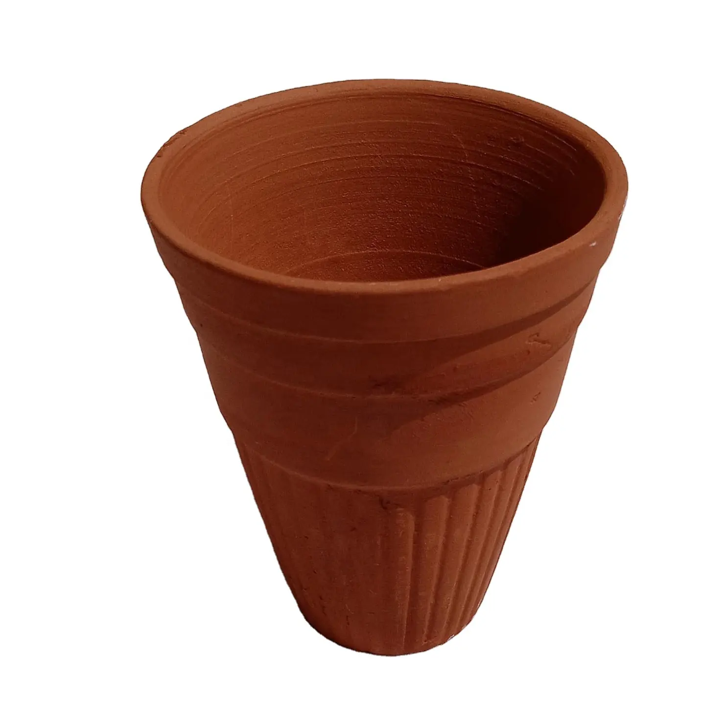 Nieuwe Ontwerp Handgemaakte Klei Terracotta Thee Cups Eco Vriendelijke Mokken Voor Thee Koffie Lassi Kulfi Zoete En Dessert