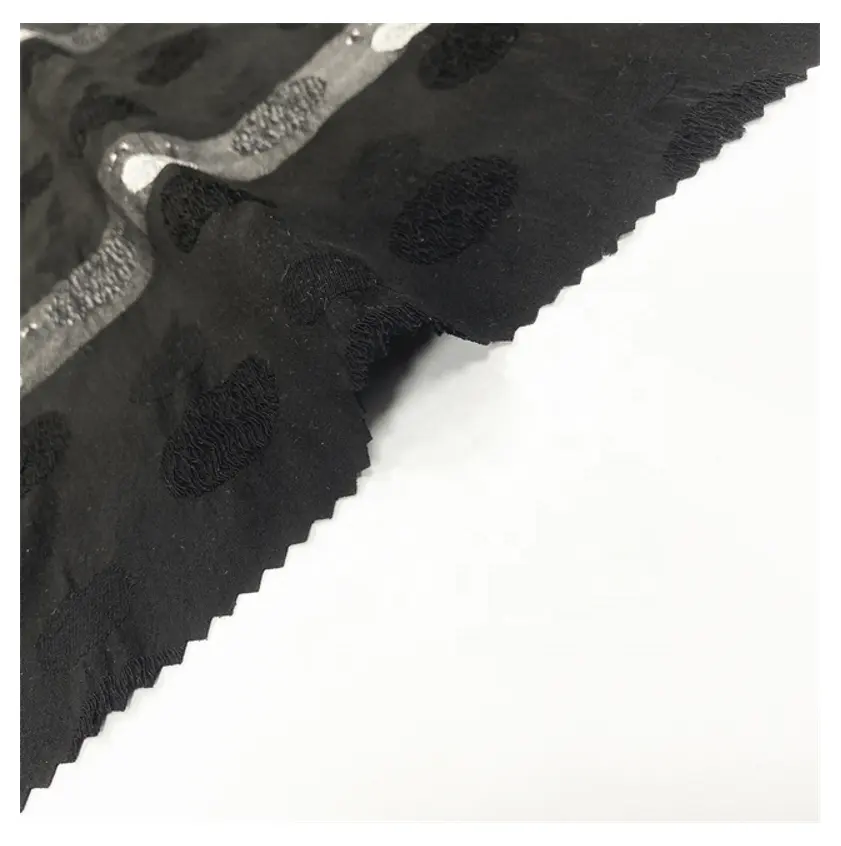 ABAYA FABRIC MANUFACTURER SUPPLY High Grade Latest New Design Chiffon Rayon Jacquard Designs Formal Black Fabric Abaya