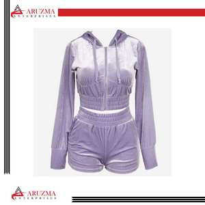 Sudadera con capucha de gran tamaño de lana informal para mujer de alta calidad personalizada para primavera - Product Image 4