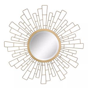 Sun Shape <b>Wall</b> Decoration <b>Mirror</b> for Living Room & Bedroom High Quality Metal Frames Contemporary <b>Wall</b> <b>Mirror</b> for Christmas - Product Image 1