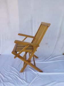 ขายเก้าอี้ไม้สักร้อนพร้อมแขนพับคุณภาพสูงสำหรับเฟอร์นิเจอร์สวนกลางแจ้ง - Product Image 3