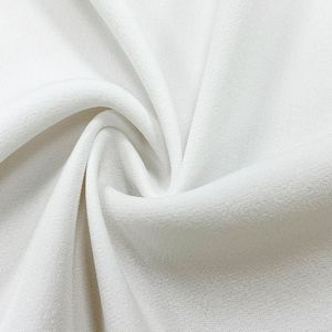 LCWJ003 96% Polyester 4% Spandex 222gsm Soft Drape 4 Way Stretch Heavy Crepe Bridal Fabric