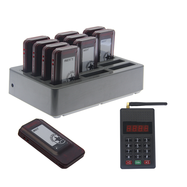 Table Buzzer System Wireless Guest Coaster Pager for Fast Food Restaurant Cafe