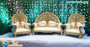 Sofá de Diamantes para Recepción de Bodas Indias, Sofá de Estilo Francés para Bodas, el Mejor Sofá Nupcial para Bodas Indias - Product Image 6