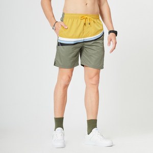 กางเกงขาสั้นกีฬา,สำหรับผู้ชายใส่วิ่งในฤดูร้อนสีตัดกันระบายอากาศได้ดีดีไซน์ล่าสุด - Product Image 4
