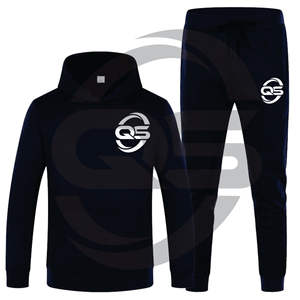 Conjunto de chándal unisex para correr con logotipo personalizado, venta al por mayor, trajes para correr en blanco de invierno para hombres y mujeres - Product Image 6