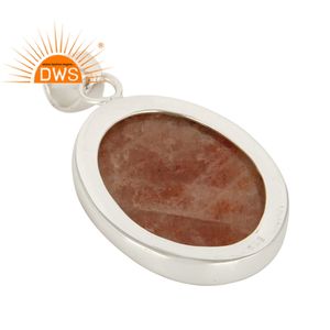 จี้หินธรรมชาติชัยปุระผู้จัดจำหน่ายเครื่องประดับอัญมณีแฮนด์เมดจี้เงินแท้เครื่องประดับผู้ค้าส่ง - Product Image 3