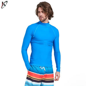 Men's Quick Dry <b>Long</b> <b>Sleeve</b> <b>Rash</b> <b>Vest</b> Swimwear <b>Rash</b> Guard Resistant - Product Image 2