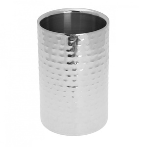 Refroidisseur à vin en acier inoxydable à double paroi et refroidisseur à vin, design en relief ananas, refroidisseur à vin pour une seule bouteille - Product Image 3