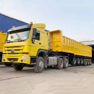 6 Axle 45Cubic/CBM End Dump Tipper Truck Trailer For Sale In Ghana With Best Price