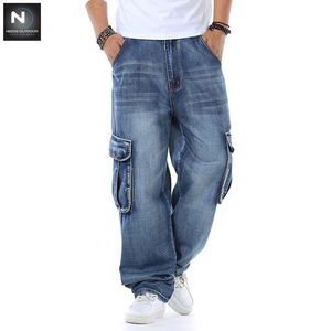 Pantalons cargo décontractés pour hommes grands, pantalons en denim amples et tendance, grande taille pour hommes par NEEDS OUTDOOR - Product Image 3