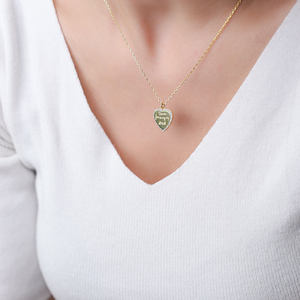 Merci d'être ma maman Design pendentif turc 925 bijoux en argent Sterling tendance mode en gros - Product Image 5