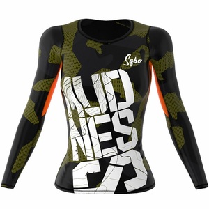 2021 Best <b>Bjj</b> <b>Rashguard</b> Custom Stretch OEM Printed <b>Rashguard</b> for Men Women Unisex Adults - Product Image 4