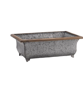 Contenedor de almacenamiento de alimentos galvanizado con diseño de tendencia de metal con solución de almacenamiento elegante de color gris para uso doméstico y en la cocina - Product Image 3