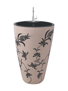 Nouveau modèle une pièce en céramique piédestal lavabo Lavabo salle de bain haut de gamme Inde Vistaar usine - Product Image 5