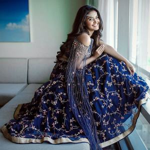 Diseñador elegante Georgette Lehenga Choli con Dupatta Bordado Secuencia Trabajo Ropa étnica india y pakistaní para ropa de fiesta ApparelGarment - Product Image 1