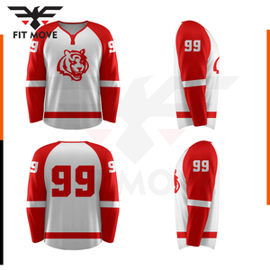 Camiseta de hockey hecha a medida del equipo juvenil 2024, impresión sublimada totalmente personalizable, servicio OEM ODM, ropa deportiva, camiseta de hockey sobre hielo - Product Image 6