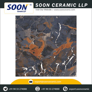 คุณภาพสูง600X600สีขาวหินชั้นกระเบื้อง High Gloss Porcelain กระเบื้องที่ขายส่ง - Product Image 3