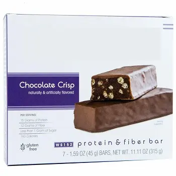 Barre de régime en protéine, Comparable au modèle du chocolat et de la peau, basse teneur en carbone, 15g
