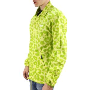 Veste coupe-vent en toile de couleur unie pour hommes, col à boutons brodés, style entraîneur, look hiver décontracté, logo personnalisé caché - Product Image 5