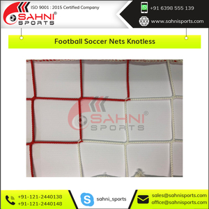 Filet de but de football ProGuard UV résistant aux intempéries, filet de but de football EliteKnot tressé en PP, filet de football AeroShield sans nœuds - Product Image 3