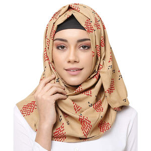 Bufanda hijab de gasa de una pieza para mujer, chales largos y suaves de burbuja lisa, estilo islámico, musulmán - Product Image 1
