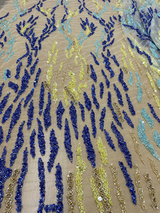 Vestido de tela de encaje bordado para boda, nuevo diseño, fabricante - Product Image 4