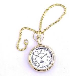 Reloj Regulador Ferroviario de Estilo Indio Antiguo, Reloj Clásico Gandhi con Cadena Larga para el Día del Padre, Graduación, Navidad, Hecho de Vidrio - Product Image 2