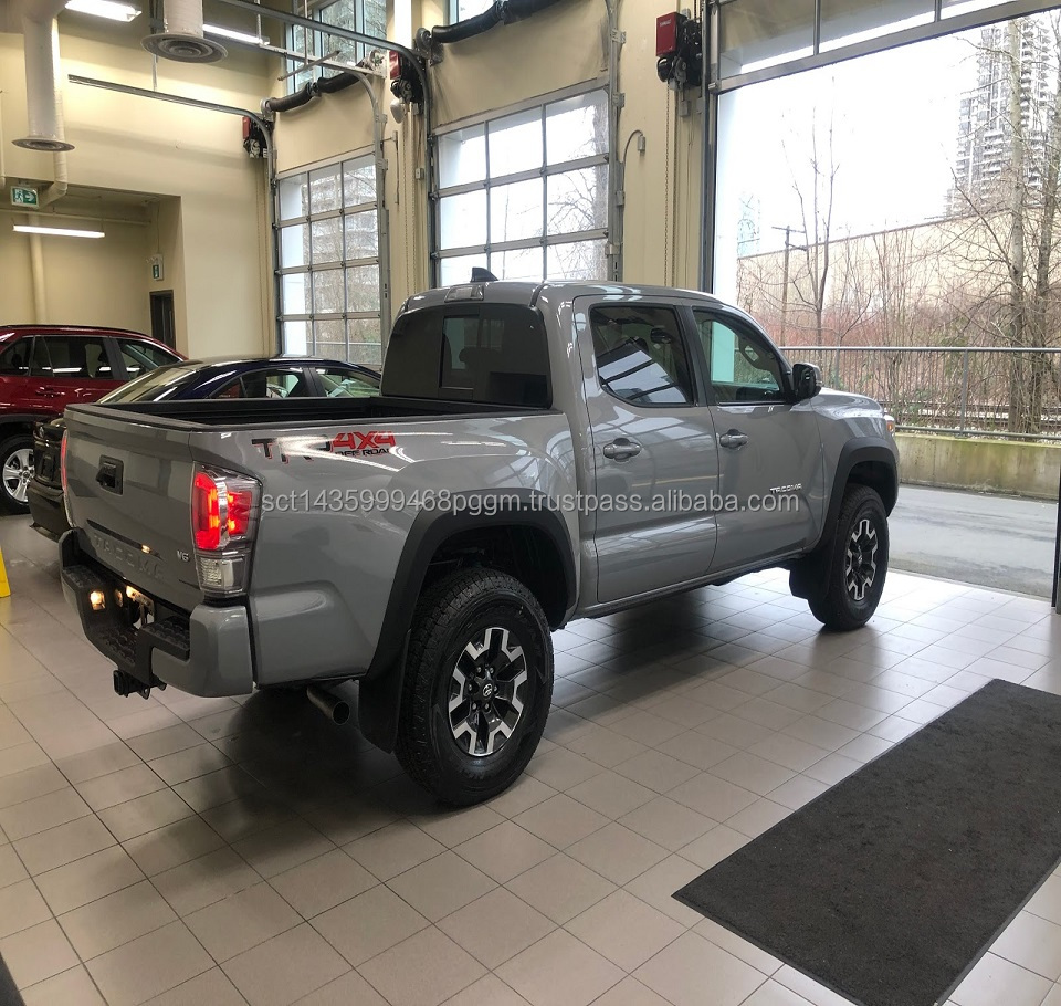 2021 2020 Used Cement Grey Tacoma TRD Off Road Premium w/ Black Leather Interior