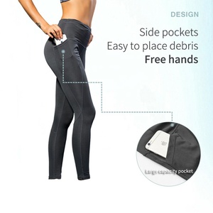 Leggings de Spandex Personalizados para Mujer, Cintura Elástica, Color Sólido, Secado Rápido, Transpirables, Pantalones Deportivos con Logotipo Personalizado, Venta al Por Mayor OEM - Product Image 6