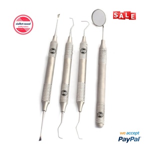 Juego de raspador y removedor de Tarter Dental, espejo bucal con mango hueco y escalares dentales, sonda Explorer, instrumentos de laboratorio Dental - Product Image 3