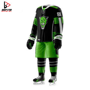 Maillot de hockey sur glace de qualité supérieure logo personnalisé service OEM fabriqué en usine prix raisonnable uniformes de hockey sur glace - Product Image 4