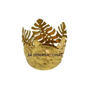 Handmade Gold Plated Maple <b>Leaf</b> Design T-<b>light</b> Votive Stand Shiny Polished Christmas Candle Holder Home Decorative Tabletop - Product Image 1