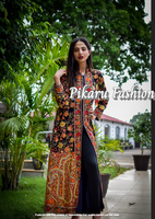 2023 luxe haute qualité femmes longue veste automne Floral brodé à manches longues Suzani Antique mode robe de mariée