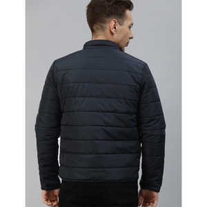 Veste d'hiver décontractée, longue et épaisse pour hommes, vêtement de sport noir avec capuche, tendance - Product Image 4