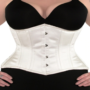 Ceinture Double acier désossée pour femmes, Corset Sexy noir/sous le buste, forme gothique - Product Image 3