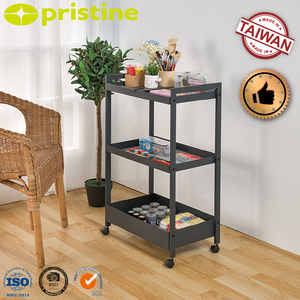 Meilleure qualité, chariot de cuisine utilitaire mobile à 3 niveaux, meubles de rangement pour maison moderne, vente en gros, îlots de cuisine et chariots de Taïwan - Product Image 4