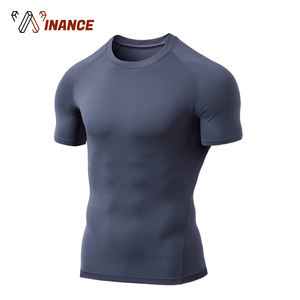 ขายส่งราคาถูกที่กำหนดเองการบีบอัดเสื้อยืดว่างเปล่ายามผื่น - Product Image 1