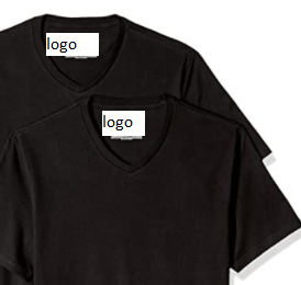 Camiseta de manga corta con cuello en V para hombre, camiseta de ajuste Regular, sólido: 100% algodón, 60% algodón, 40% poliéster, 2 paquetes - Product Image 2