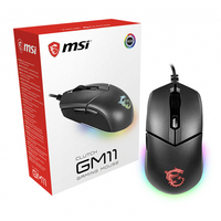 Souris de jeu filaire optique de qualité USB MSI Clutch GM11 5000 DPI réglable RGB