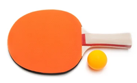 Ensemble de 2 raquettes de tennis de table en bois de peuplier HRM avec balles, design et taille personnalisables, poignée droite, mise au point sur le centre