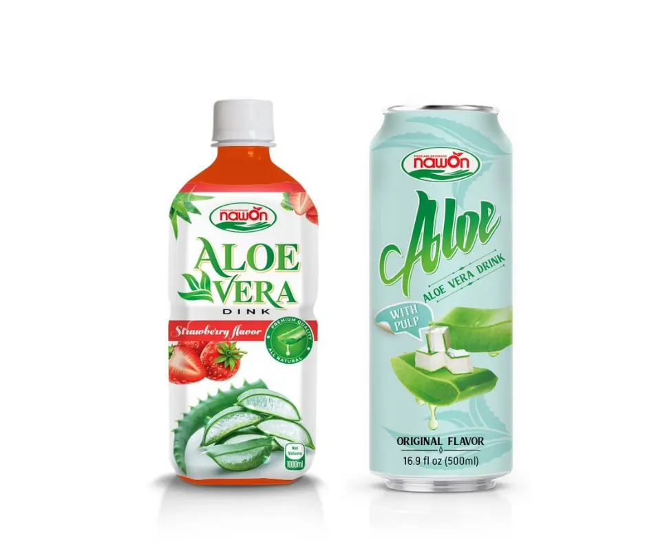 Xuất Khẩu Nhãn Hiệu Tùy Chỉnh Nước Ép Aloe Vera Tươi 500Ml Hương Vị Ban Đầu Nước Ép Lành Mạnh Uống Giá Bán Buôn Nhà Sản Xuất Đồ Uống