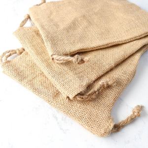 Hot Sale Custom Printed Burlap <b>Jute</b> Drawstring Pouch Wholesale Shopping <b>Bags</b> - Product Image 5