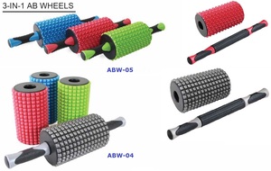 Đài Loan 3-Trong-1 AB Bánh Xe Massage Cơ Bắp Tập Luyện Yoga Và Phòng Tập Thể Dục Tập Thể Dục Tập Thể Dục Sinh Thái EVA + ABS Bọt Con Lăn - Product Image 5