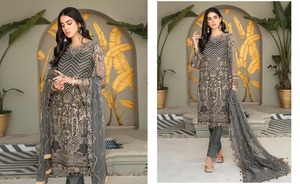 Robe de soirée de créateur kameez shalwar pour dames vêtements de soirée de créateur pakistanais costumes pour femmes vêtements de soirée - Product Image 4