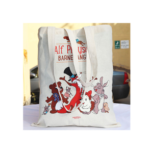 Venta al por mayor de bolsas de algodón 100% cardado personalizado más vendido, bolsas de algodón reciclado para compras a la venta - Product Image 1