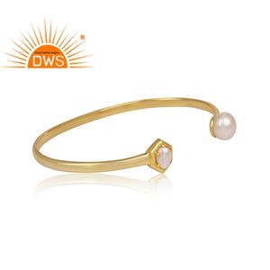 Bracelet tendance 2026 en argent sterling avec perles naturelles pour femme – Collection classique du fabricant de bijoux - Product Image 2