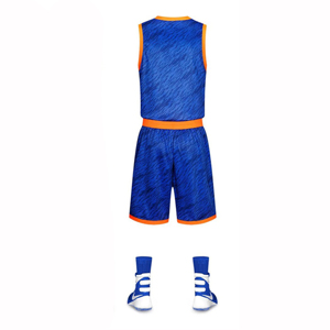 Vente en gros Maillot de basket-ball Bsci unisexe impression par sublimation logo équipe bleu vêtements de sport shorts vêtements de sport uniforme de basket-ball - Product Image 6