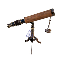 Spyglass en laiton antique et jumelles thermiques cadeau de bureau nautique avec support de trépied longue portée Style maritime élégant